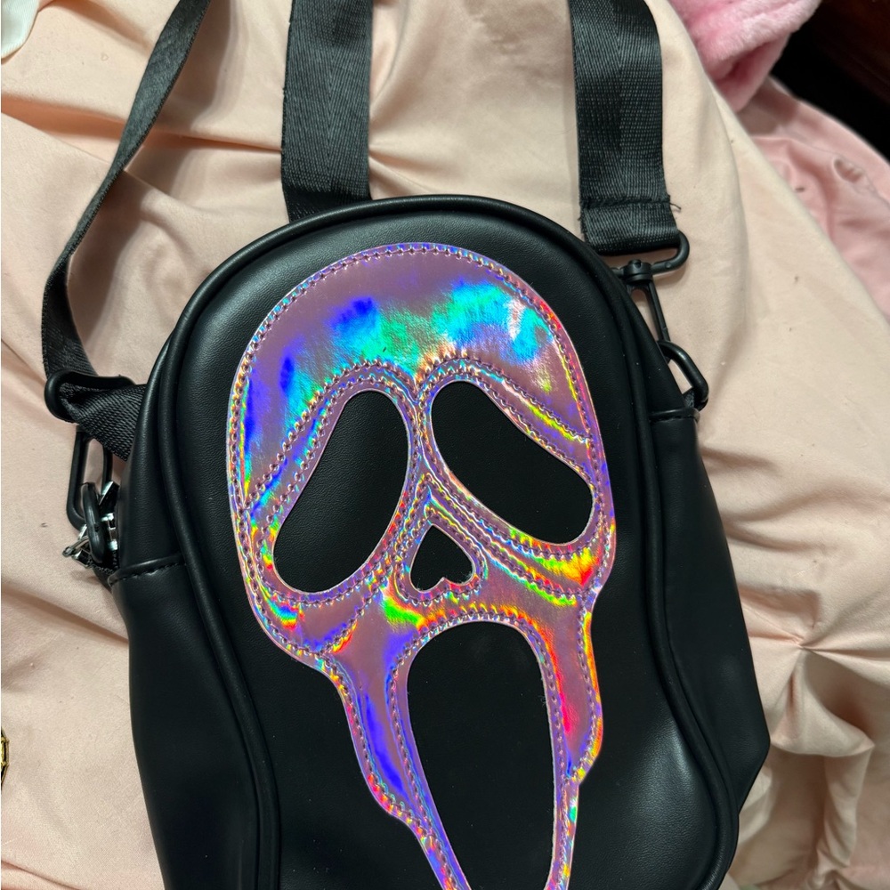 Iridescent Skull Mini Bag